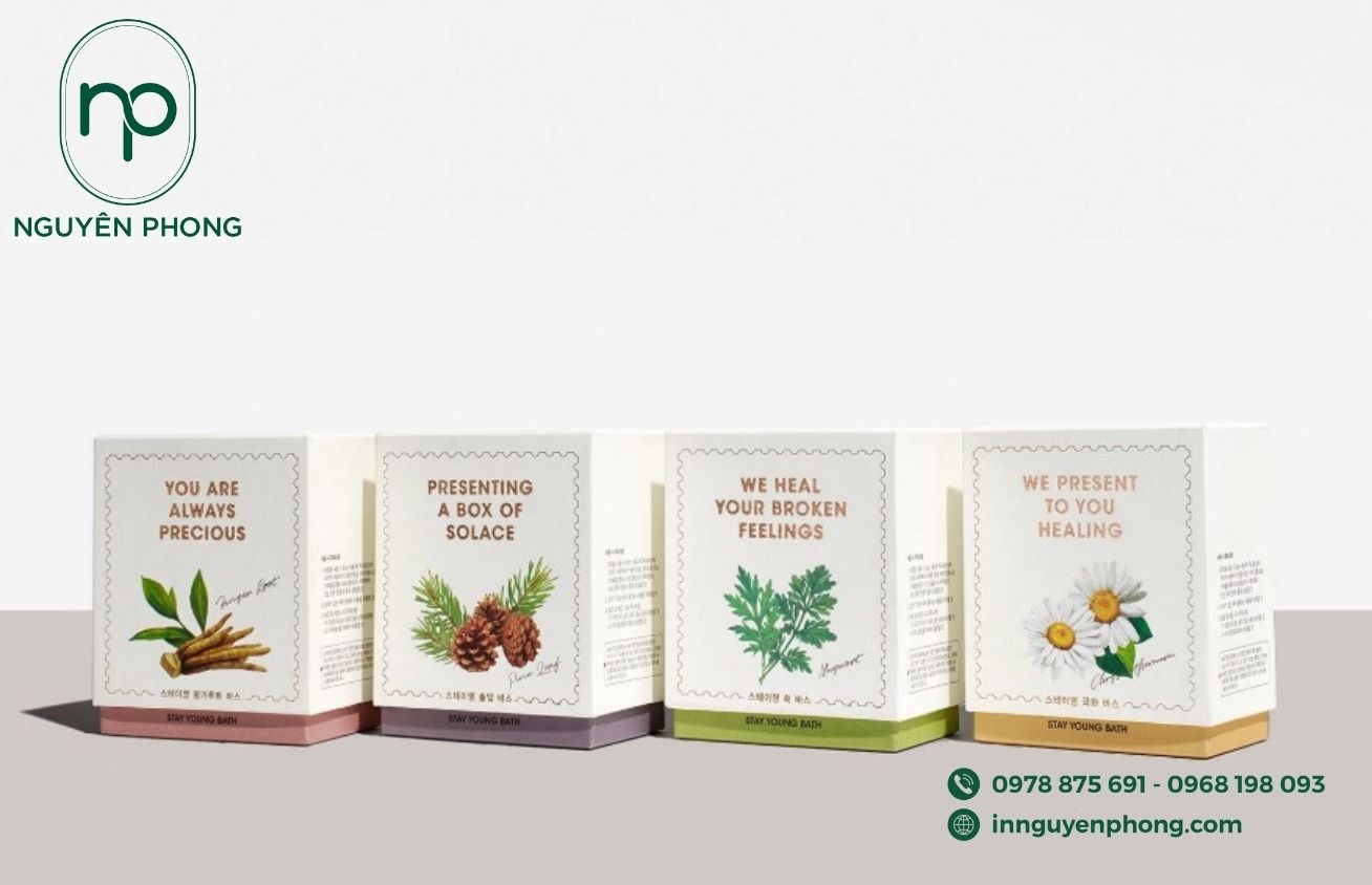 Mẫu hộp giấy đựng khăn tắm đẹp 